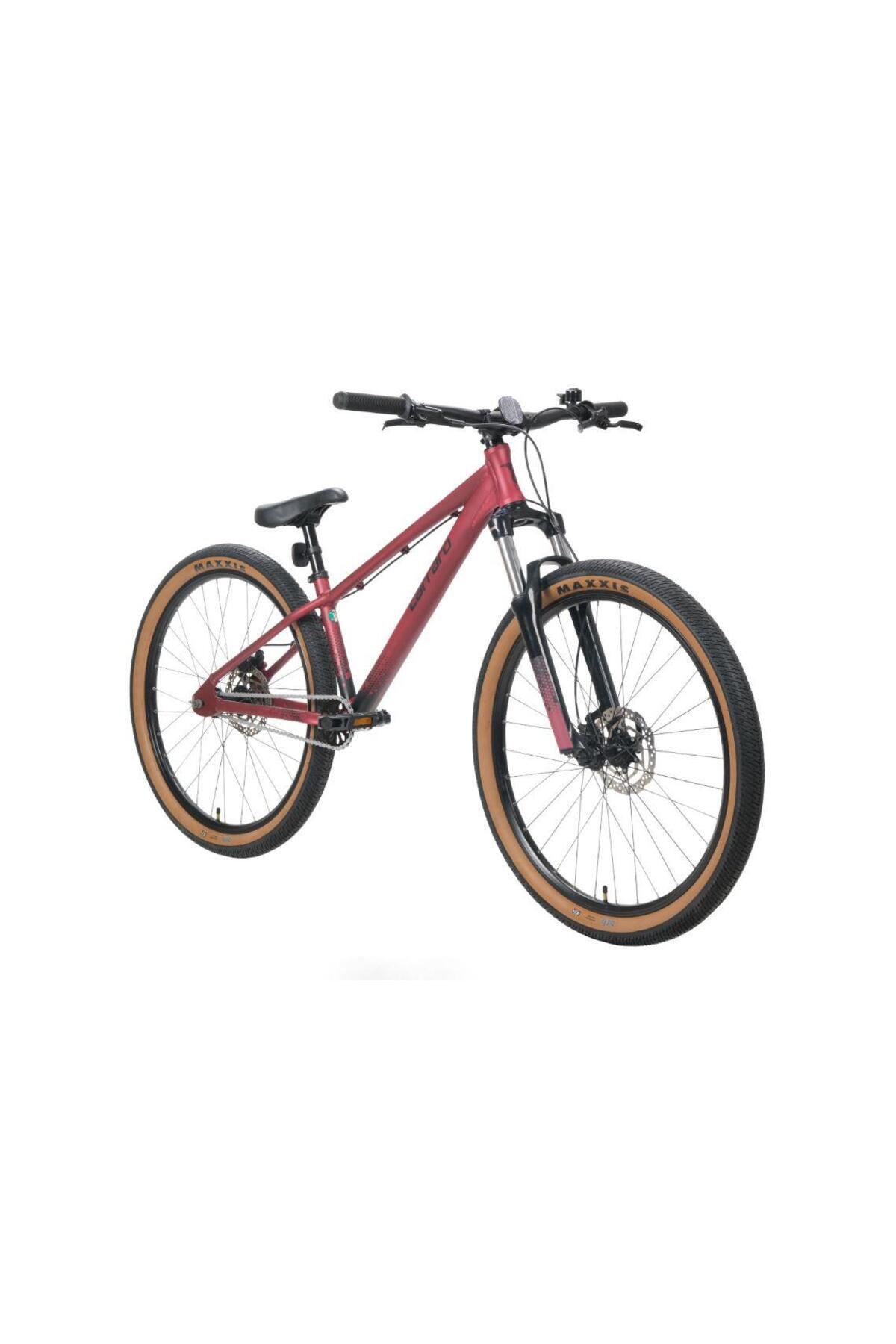 Carraro Bandit Dirty Jump 26" Jant Single Speed Freeride Dirt Jump Akrobasi Bisikleti Koyu Kırmızı
