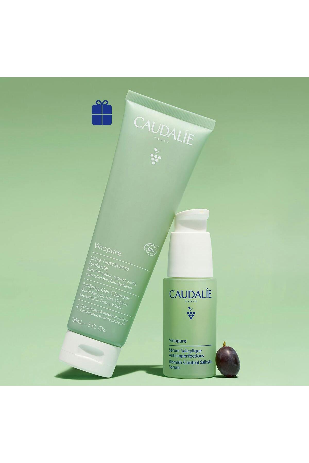 Akne Karşıtı Bakım Seti - Vinopure Serum 30ml + Temizleme Jeli 150ml — 578P1 — تصویر 3 از 3