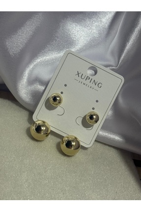 XUPİNGG XUPİNG 14 K GOLD RENK ÇİFT TOPLU KÜPE