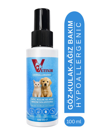 VETIXIR Kedi Köpek Göz Kulak Ağız Temizleme Losyonu Hipoalerjenik Pet Bakım D...