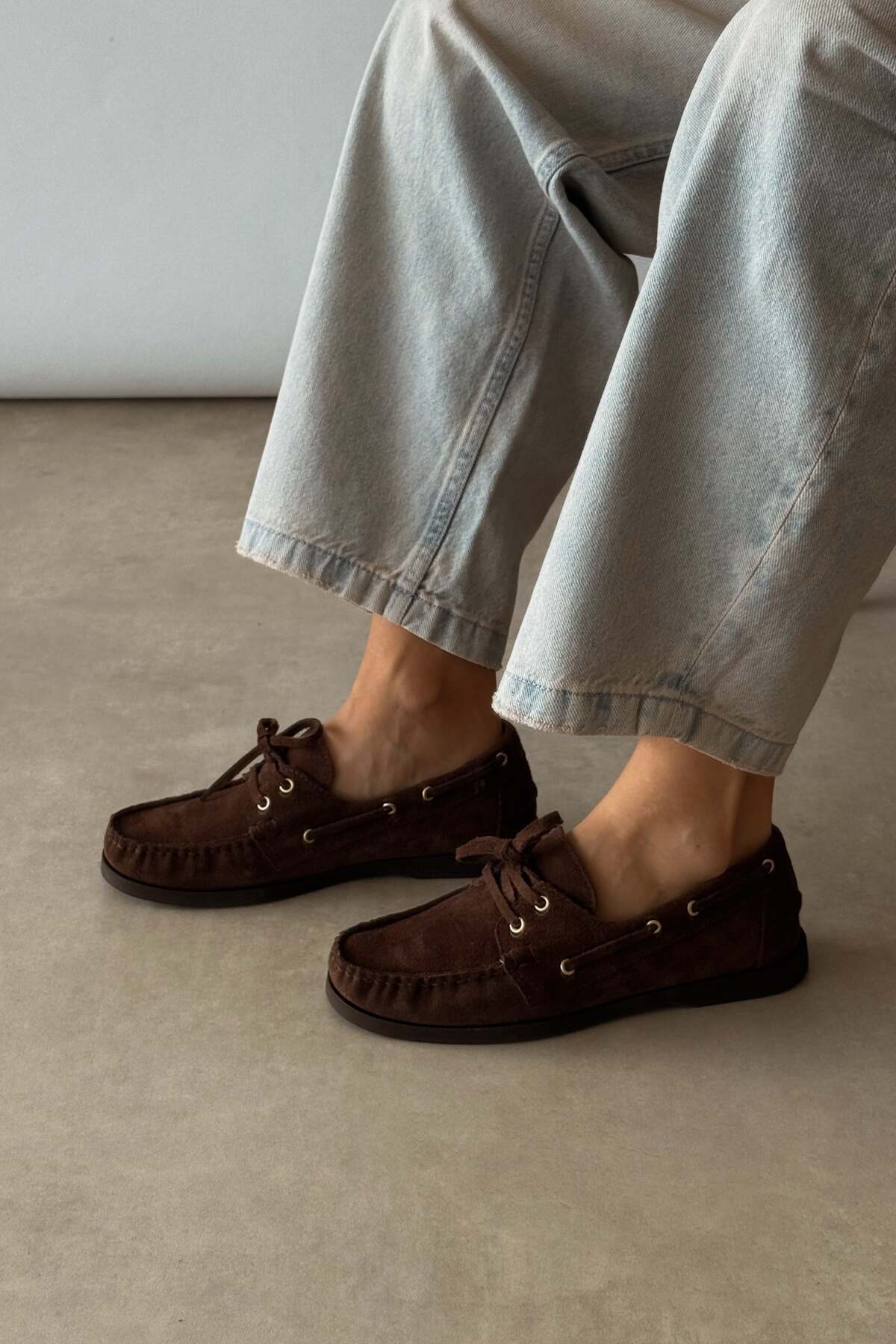 nope21shoess Marlow Kahverengi Hakiki Deri Loafer görsel 3