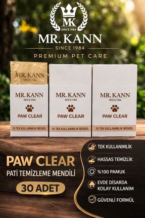mr.kann Kedi & Köpek Hijyen Bakım Mendili