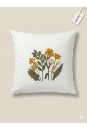 FUGO CONCEPT PUNCH KIRLENT KILIFI 43x43 MODERN SALON NAKIŞLI KIRLENT KILIFI G...