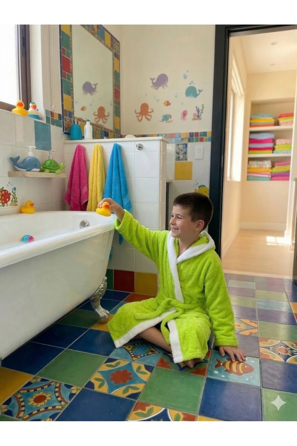 WELSOFT FLEECE CHILDREN 'S BATHROBE