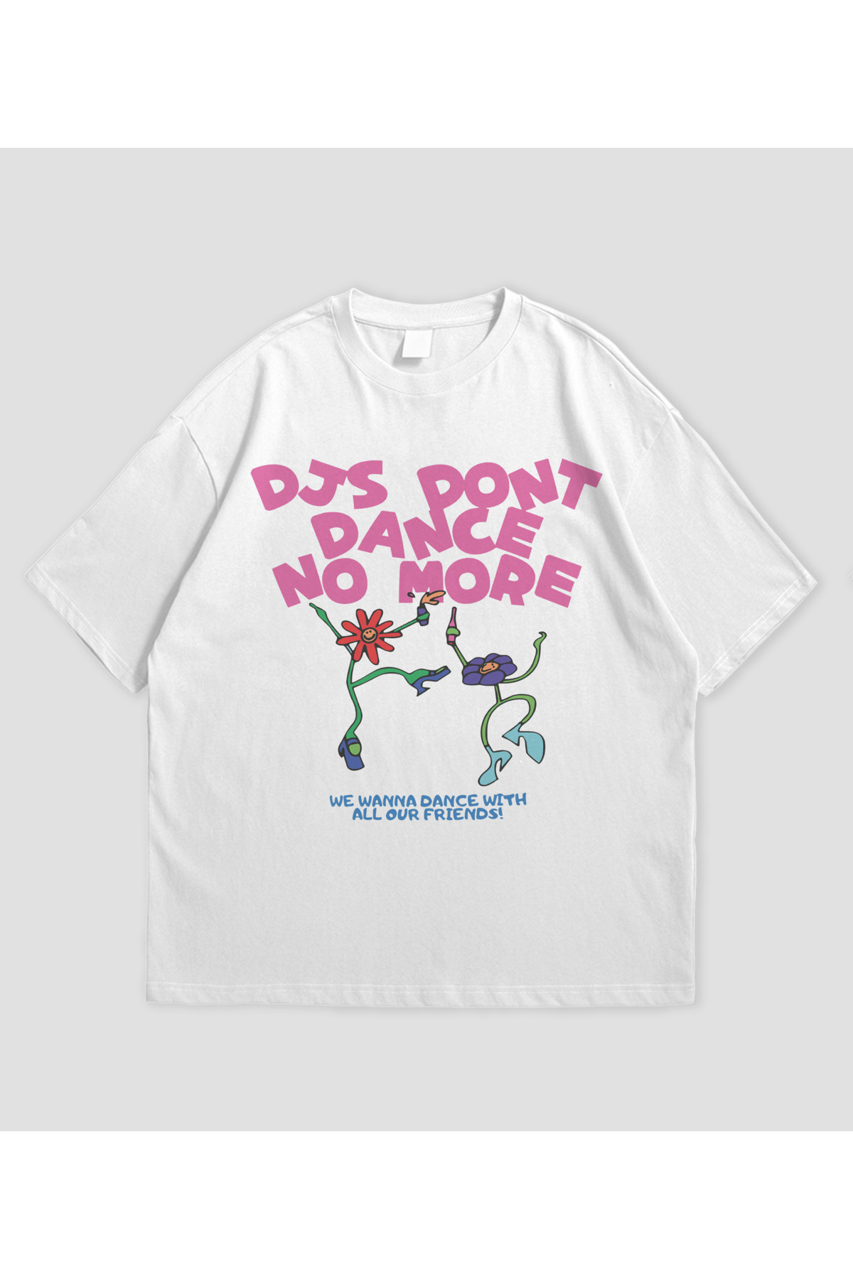 SVART WEAR Djs Don'T Dance No More Printed Oversized Unisex T