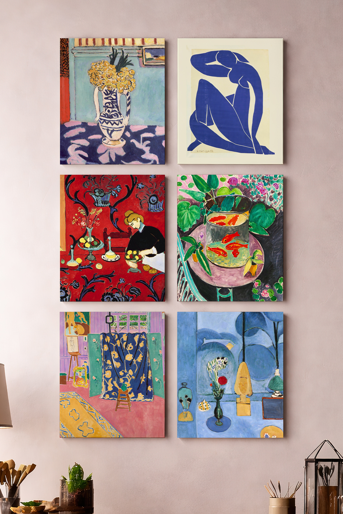 6-Piece Canvas Painting Set, Canvas Painting ELİT001