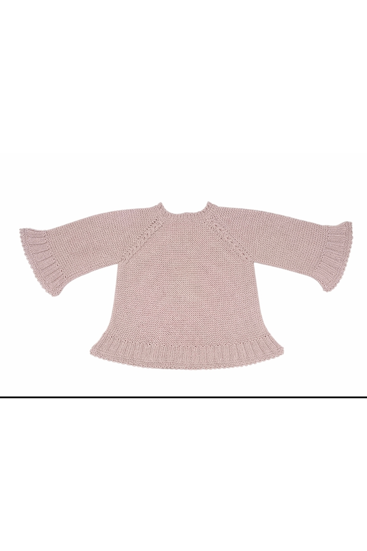 MİNOHOUSE El örgüsü Kız Bebek 1-2 Yaş Vizon Renk Hırka fotoğrafı 2 (önizleme)