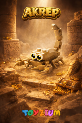 Shem Akrep Omurgasız Hayvanlar Yapı Blok Oyuncak (34 Parça) - Mini Örümceğims...