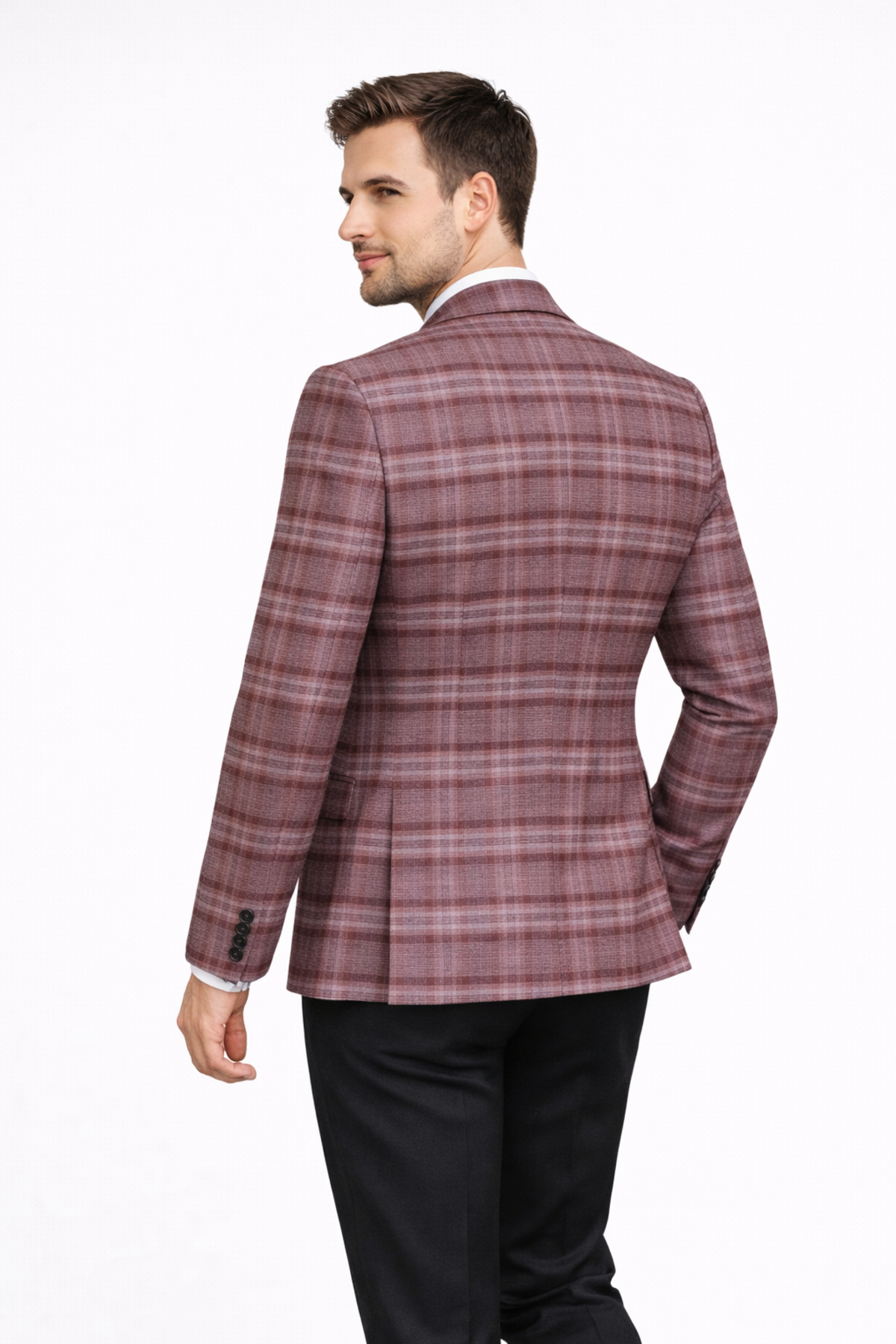 FABIO CASSEL  Slim Fit Erkek Tek Ceket – Modern Kesim Premium Kumaş - Görsel 5