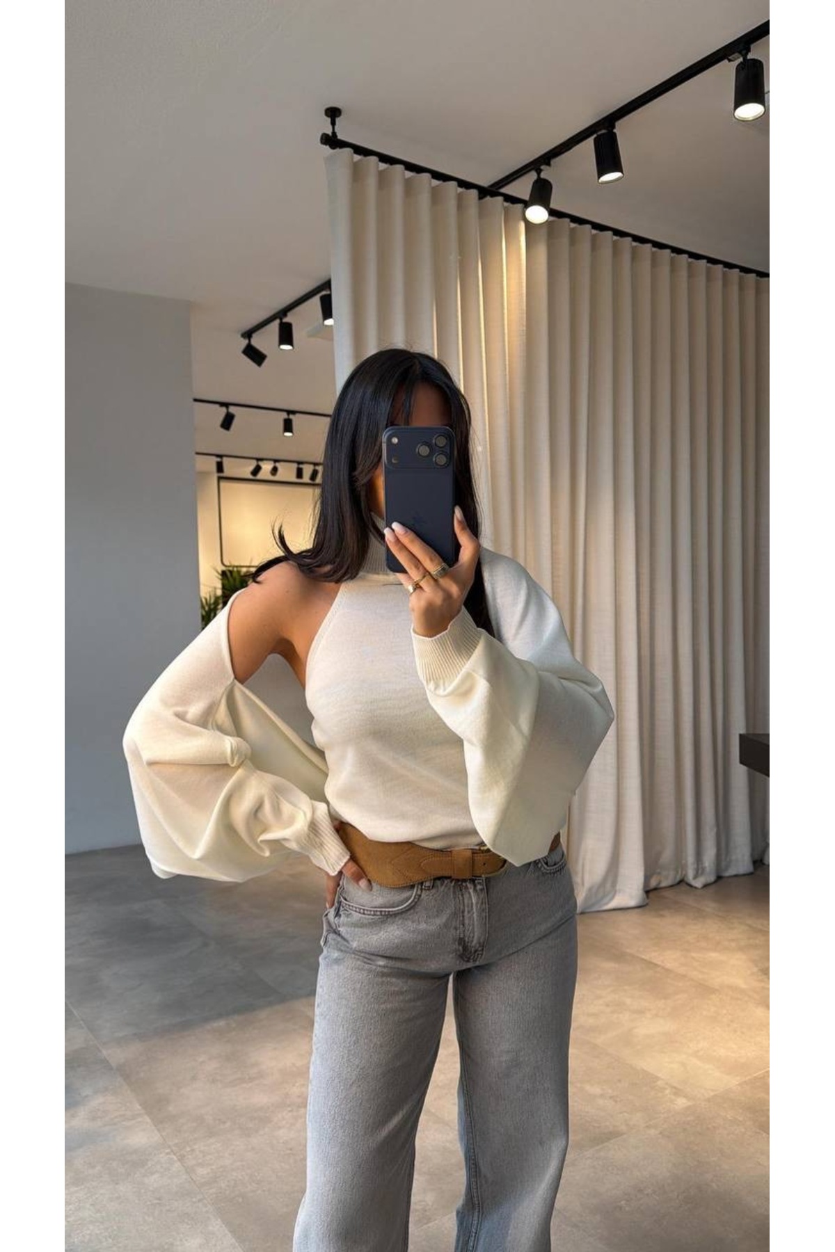 Bessia Butik  Halter Yaka İkili Hırka Takım - Görsel 3