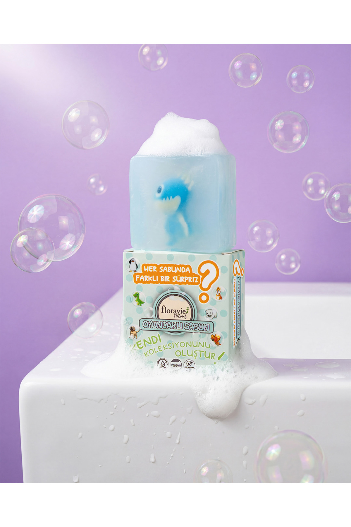 Floravie Natural Sürpriz Oyuncaklı Sabun Sls-Sles İçermez fotoğrafı 2 (önizleme)