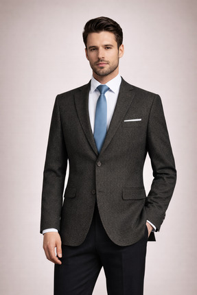 FABIO CASSEL Slim Fit Erkek Tek Ceket – Modern Kesim Premium Kumaş