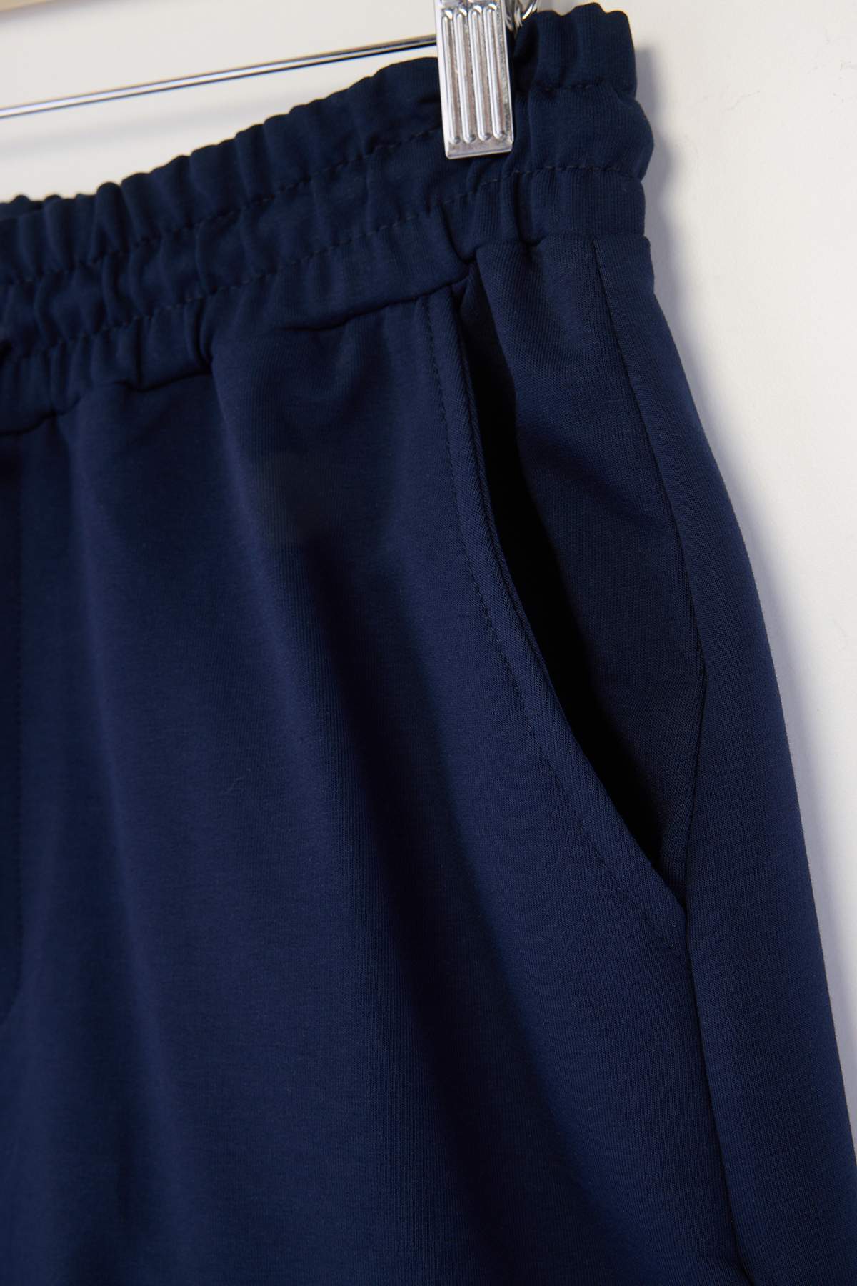 Trendyolmilla  Lacivert-Yeşil Basic Regular/Normal Kesim Düz 2'li Paket Şort TMNSS21SR0095 - Görsel 3