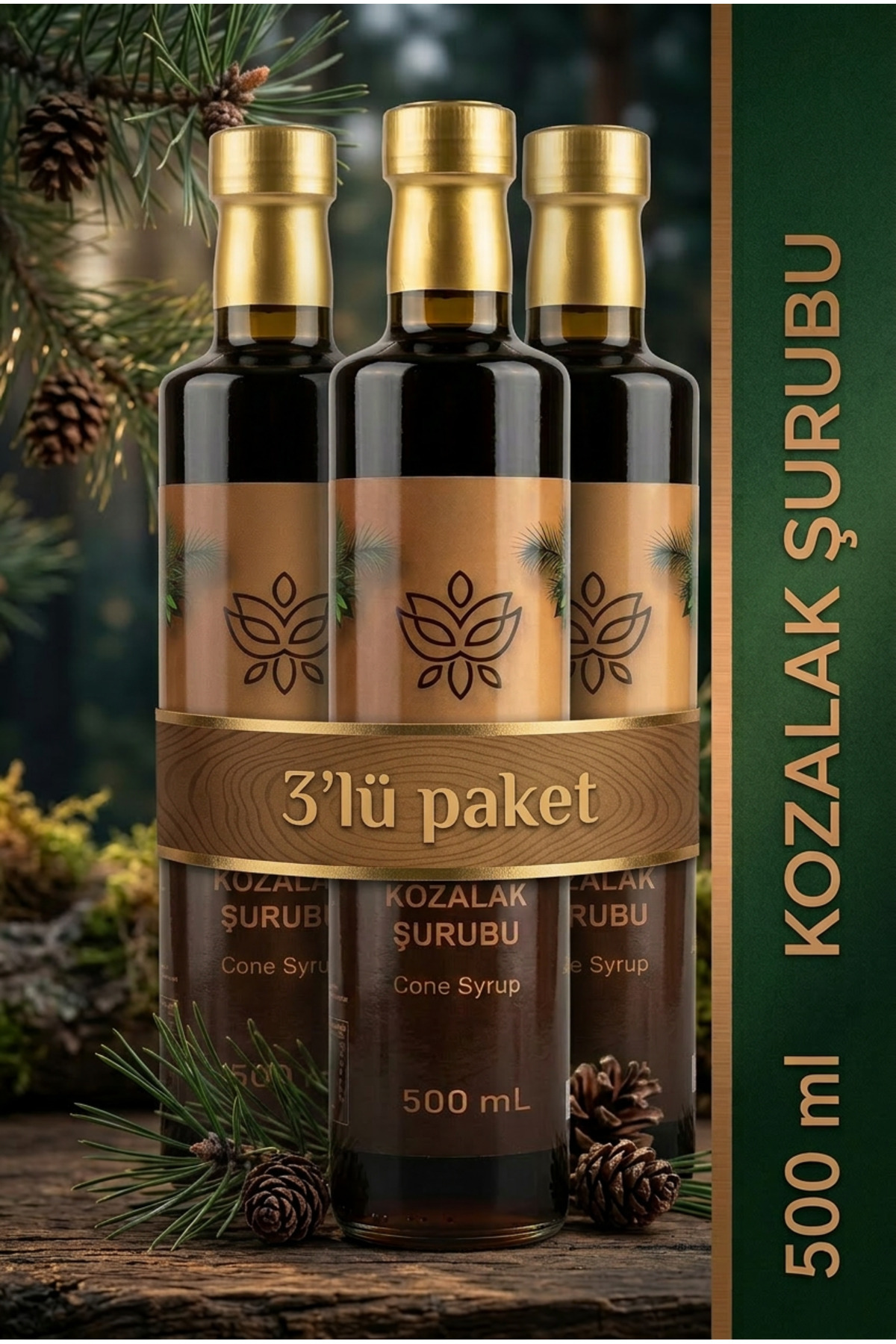 nutradix doğadan gelen bilgelik Nutradix Kozalak Şurubu 500 ml (3
