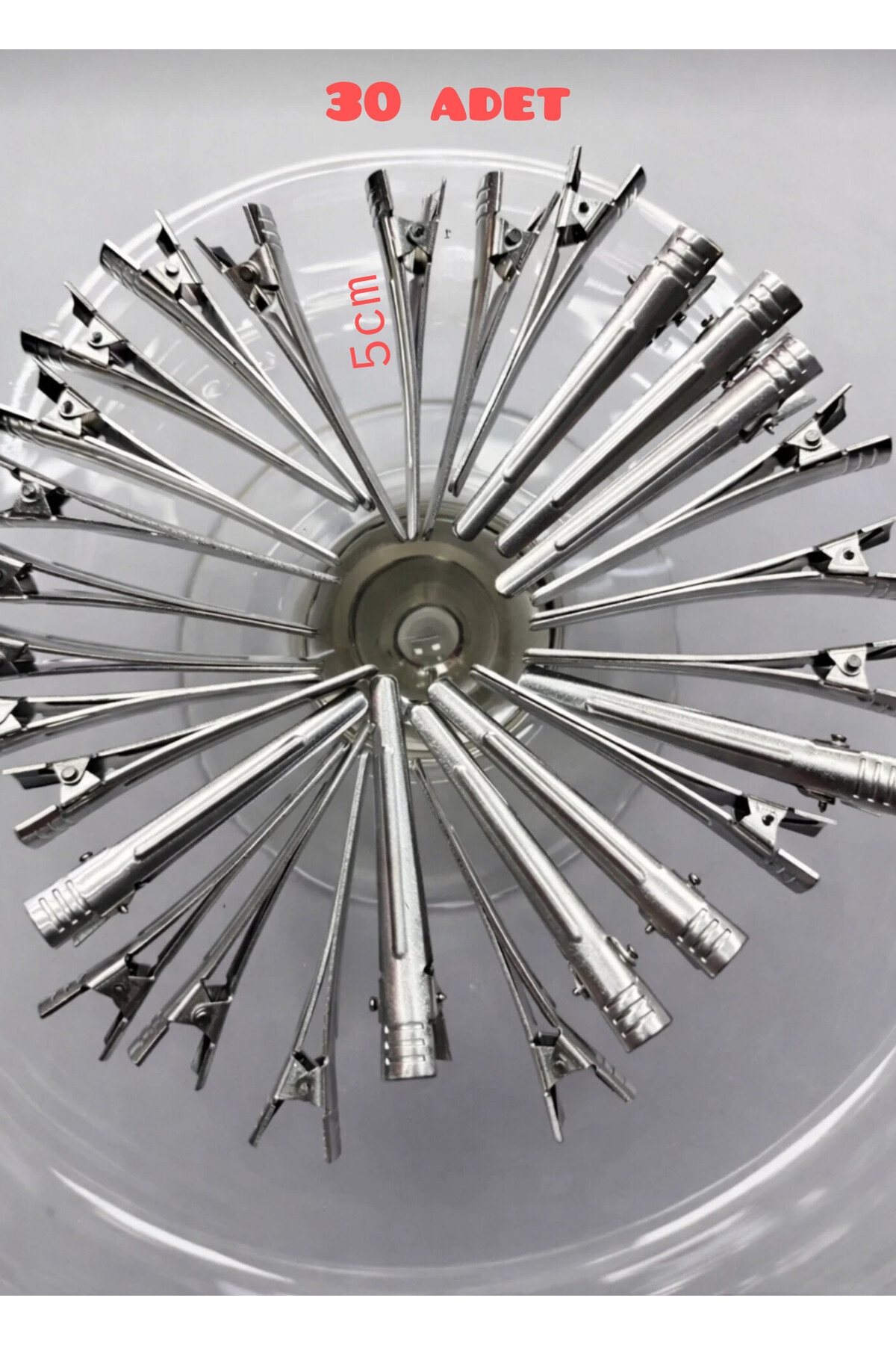 Clamp 30 Pieces (+ -1) Aluminum Hair Clamp Hairdresser Blow-Dry Clamp