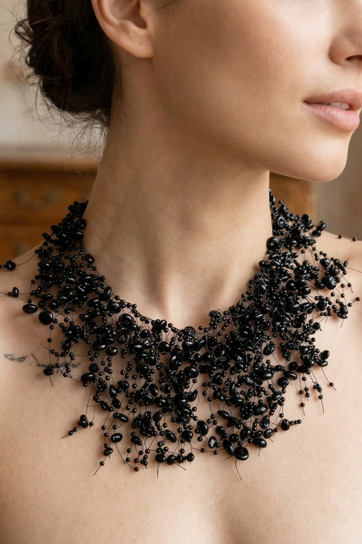 FRINGED DESIGN NECKLACE