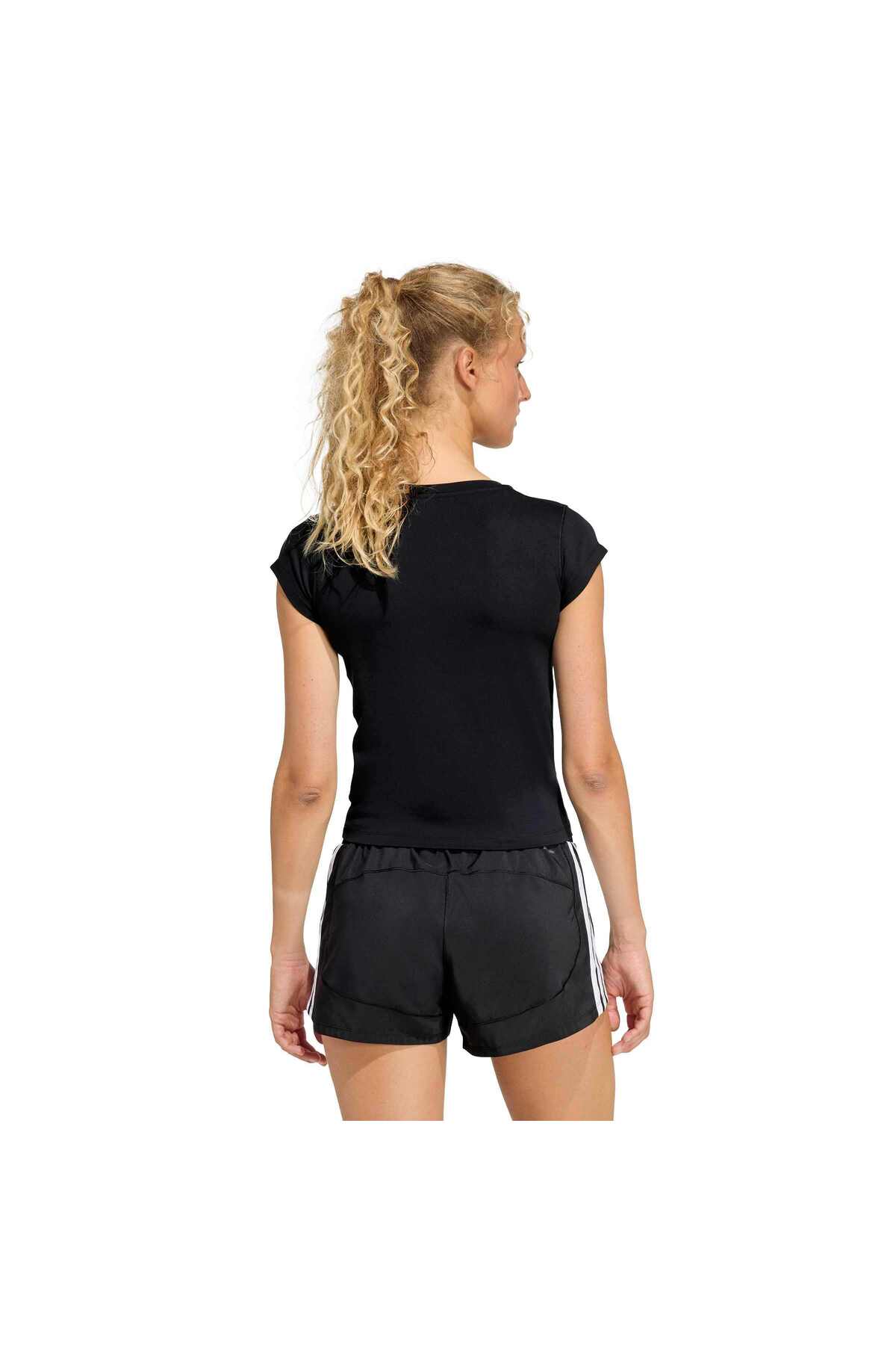 adidas Q1 Hyg Baby Tee Kadın Spor T-shirt KC7676 görsel 2