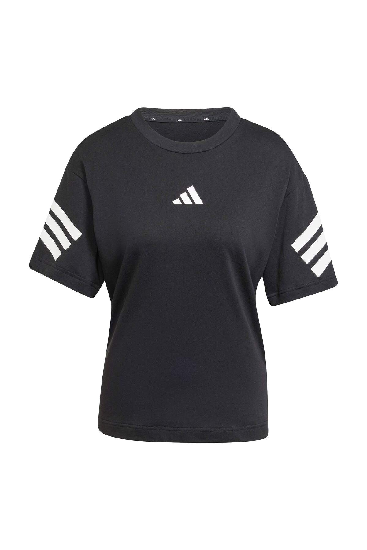 adidas Future Icons Kadın Siyah Tişört (JE0237) görsel 5