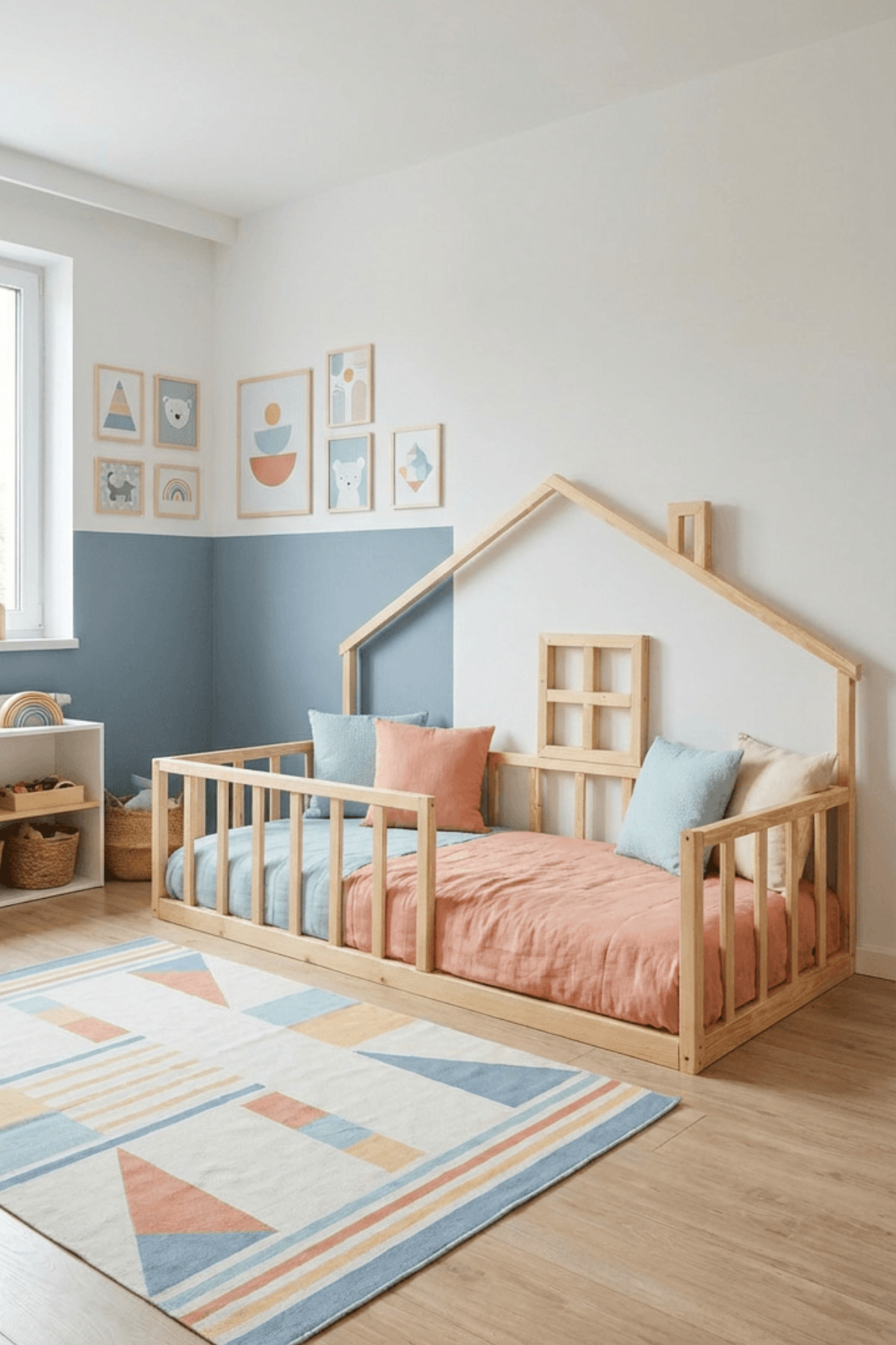 Loolpi Home Dream Ayaksız Montessori Bebek Ve Çocuk Karyolası Unisex Doğal Ahşap Yatak fotoğrafı 5 (önizleme)