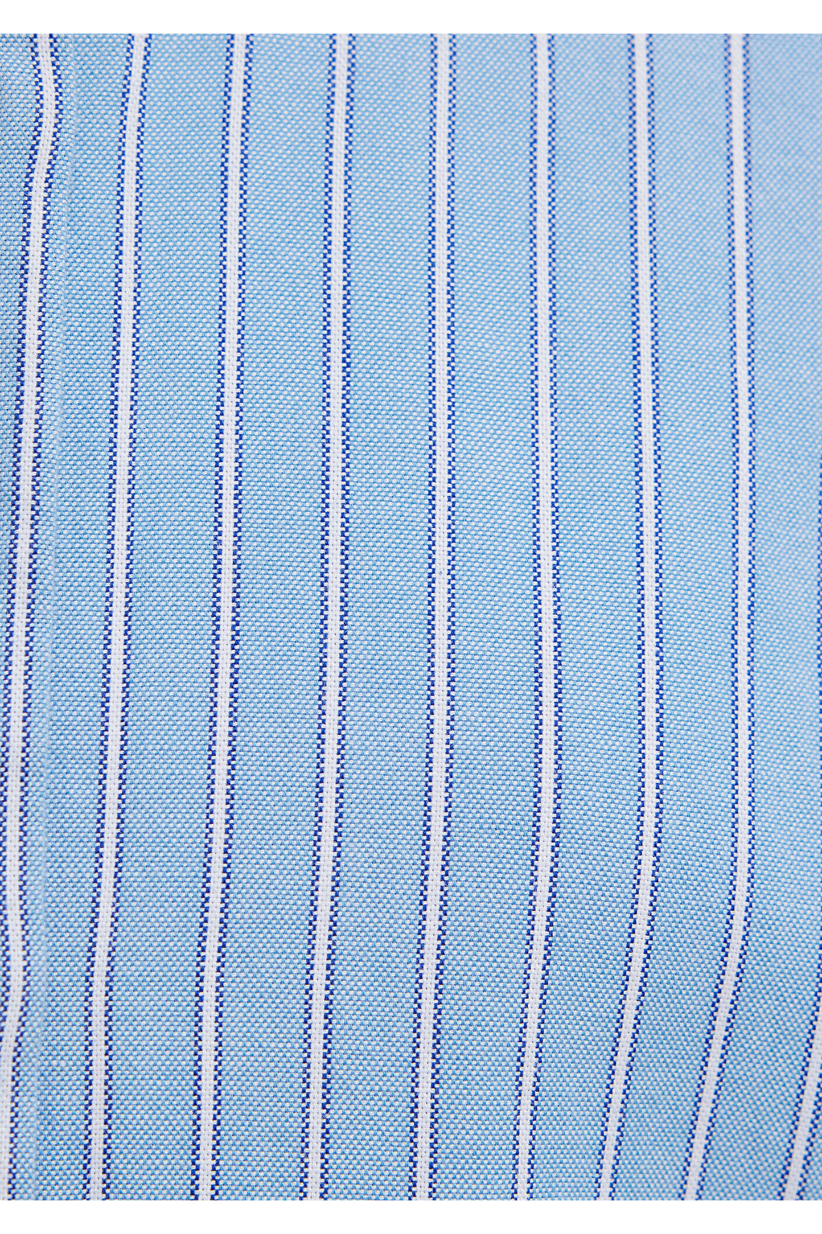 Mavi  Çizgili Gömlek Oversize / Geniş Kesim 1211393-89326 - Görsel 8