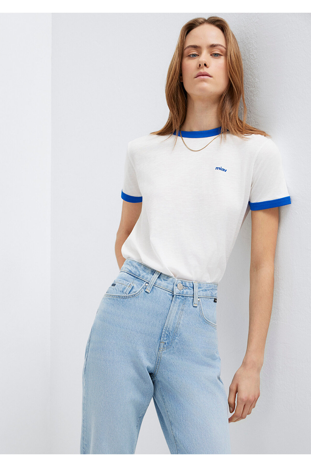 Mavi  Miav Baskılı Ekru Tişört Regular Fit / Normal Kesim 1614089-70057 - Görsel 3