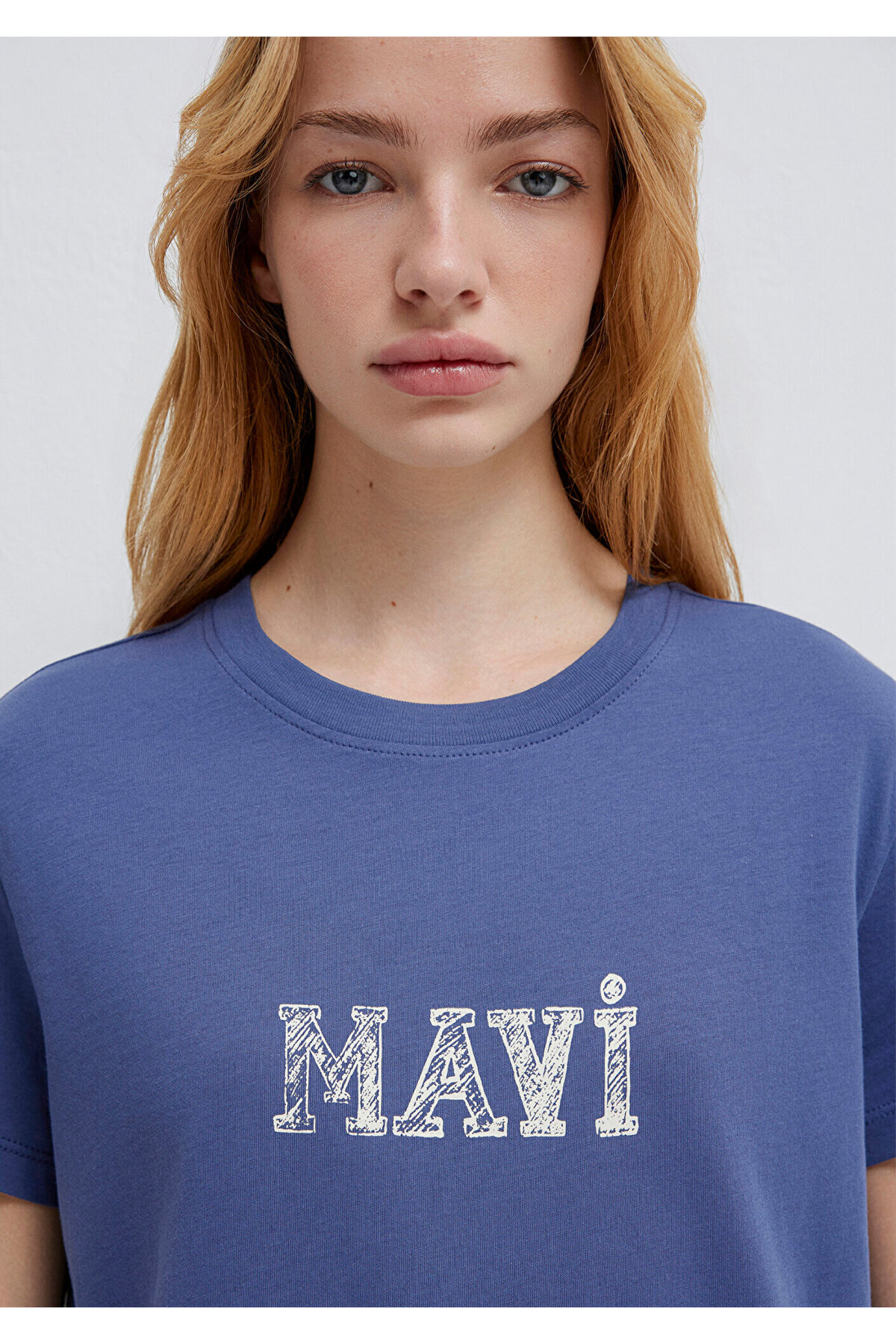 Mavi  Baskılı Tişört Regular Fit / Normal Kesim 1612232-70757 - Görsel 6