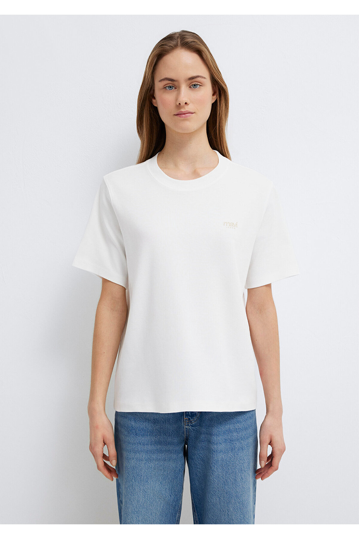 Mavi  Jeans Baskılı Ekru Tişört Regular Fit / Normal Kesim 1613804-80194 - Görsel 4