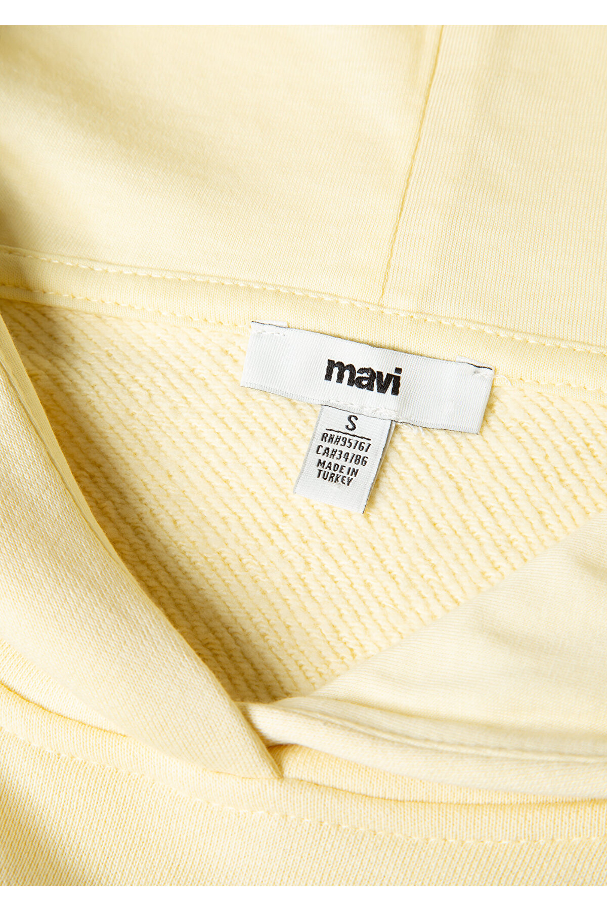 Mavi  Kapüşonlu Sarı Sweatshirt 1S10386-71187 - Görsel 8