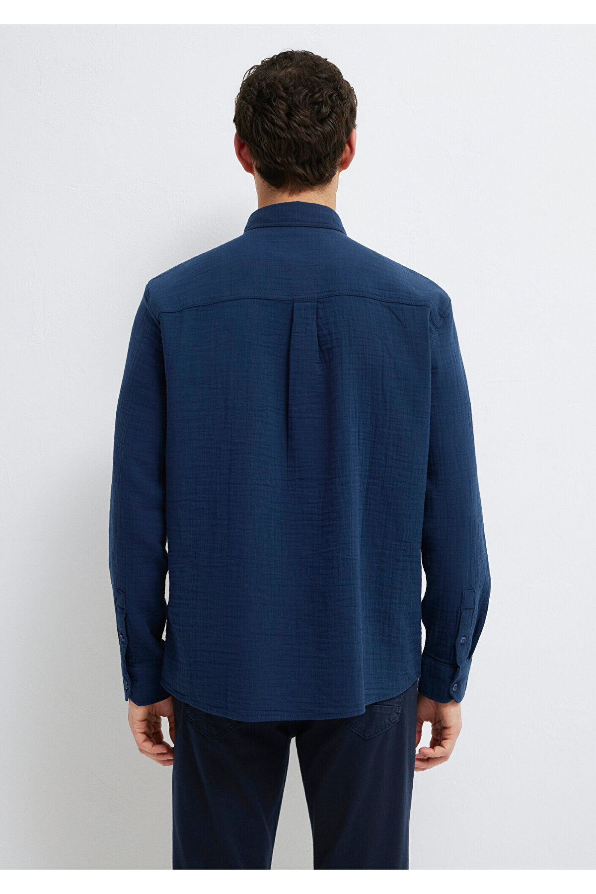 Mavi  Lacivert Gömlek Regular Fit / Normal Kesim 0211518-80872 - Görsel 6