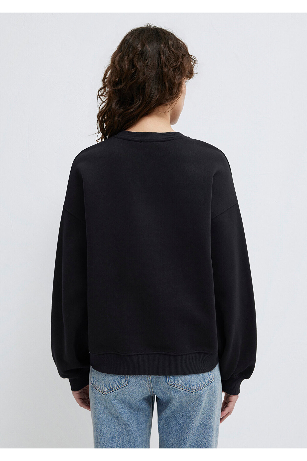 Mavi  Logo Baskılı Siyah Sweatshirt 1S10490-900 - Görsel 6