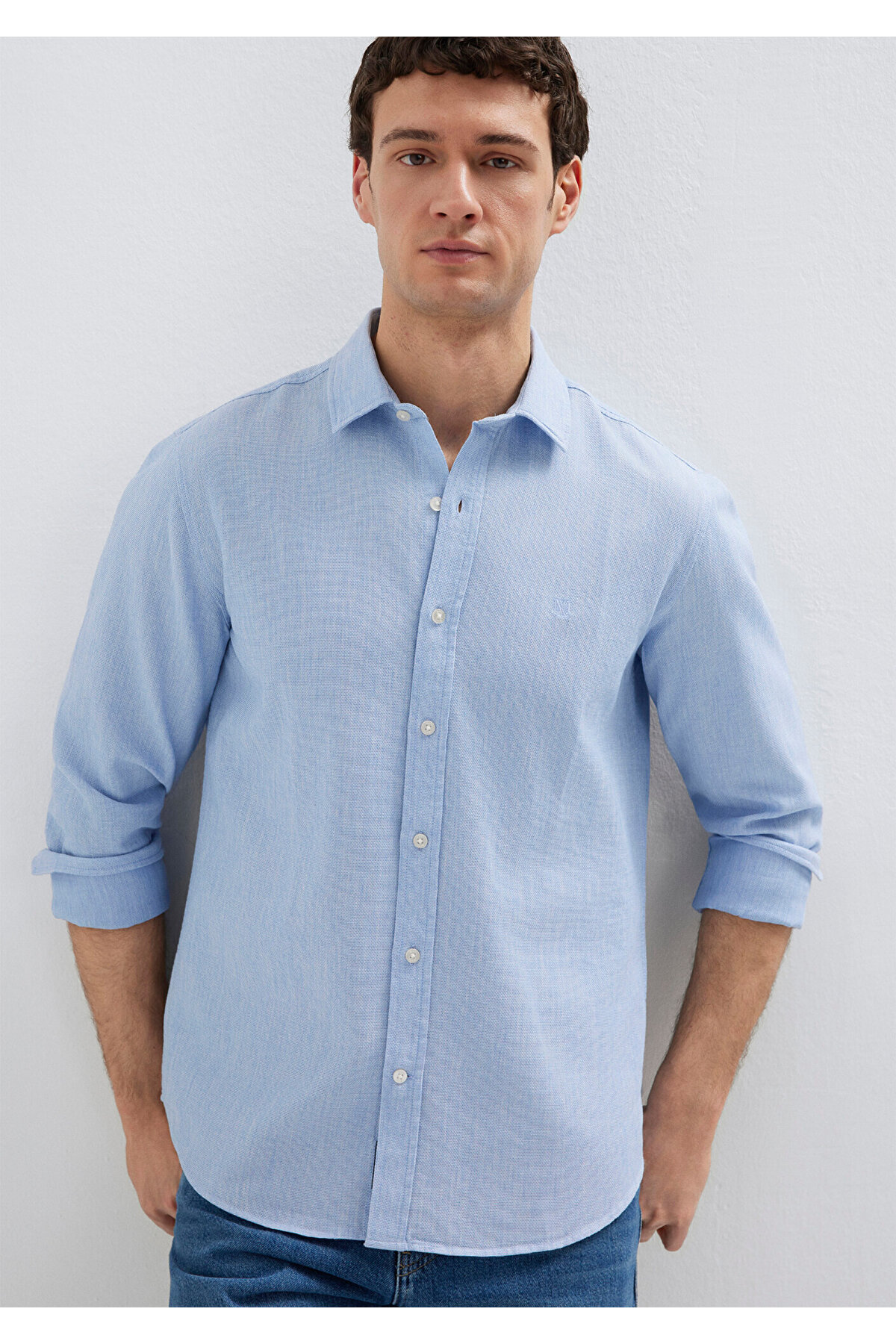 Mavi  Gömlek Slim Fit / Dar Kesim 0211656-88654