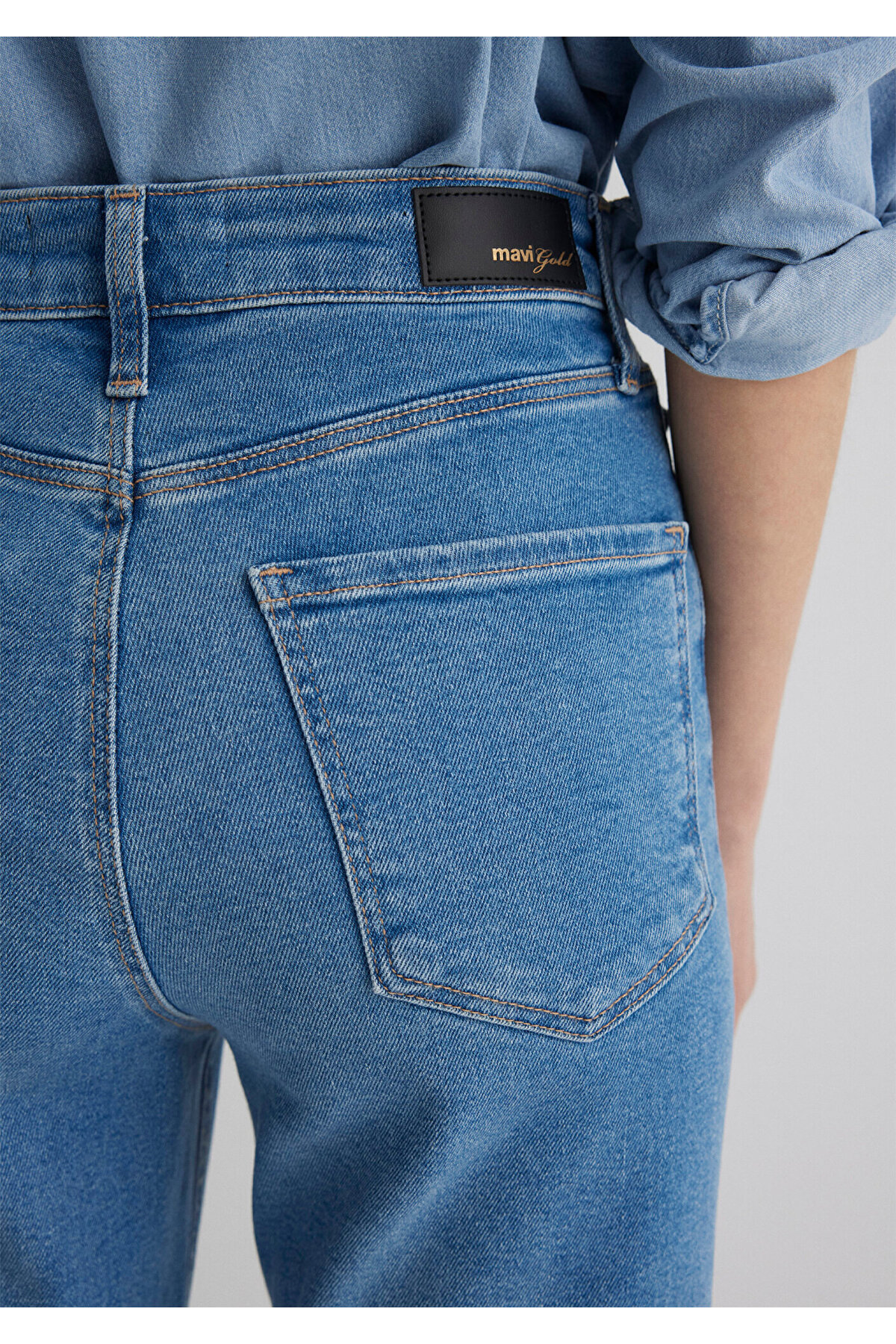 Mavi  Los Angeles Gold Shape Indigo Mavisi Jean Pantolon 1010349-89225 - Görsel 8