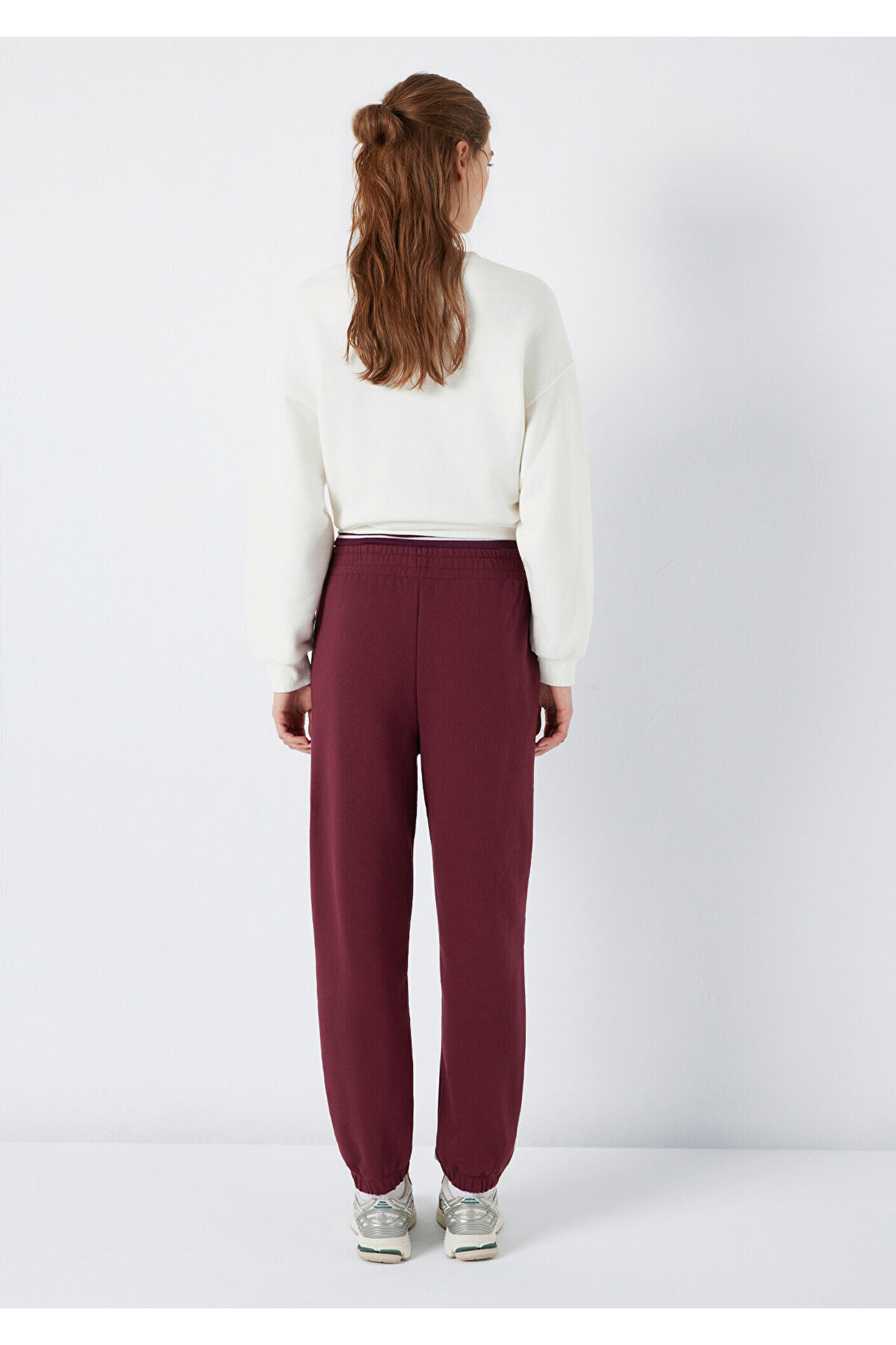 Mavi  Logo Baskılı Bordo Eşofman Altı 1010757-90705 - Görsel 5