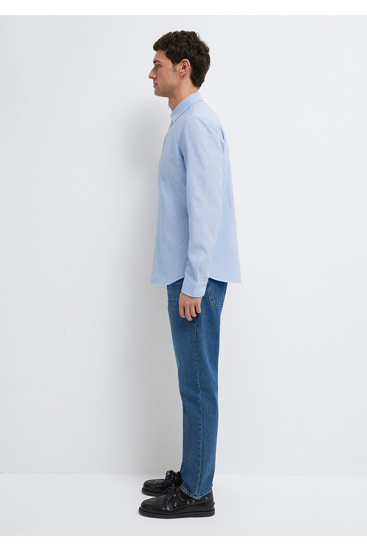 Mavi  Gömlek Slim Fit / Dar Kesim 0211656-88654 - Görsel 5