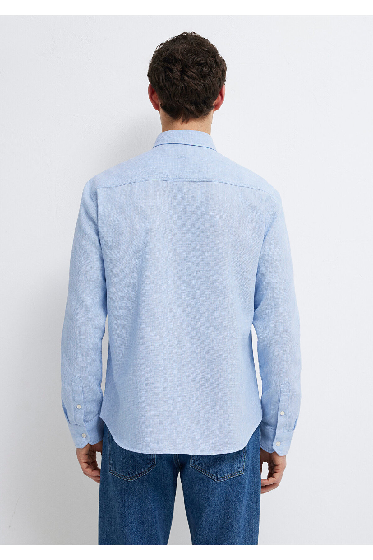 Mavi  Gömlek Slim Fit / Dar Kesim 0211656-88654 - Görsel 6