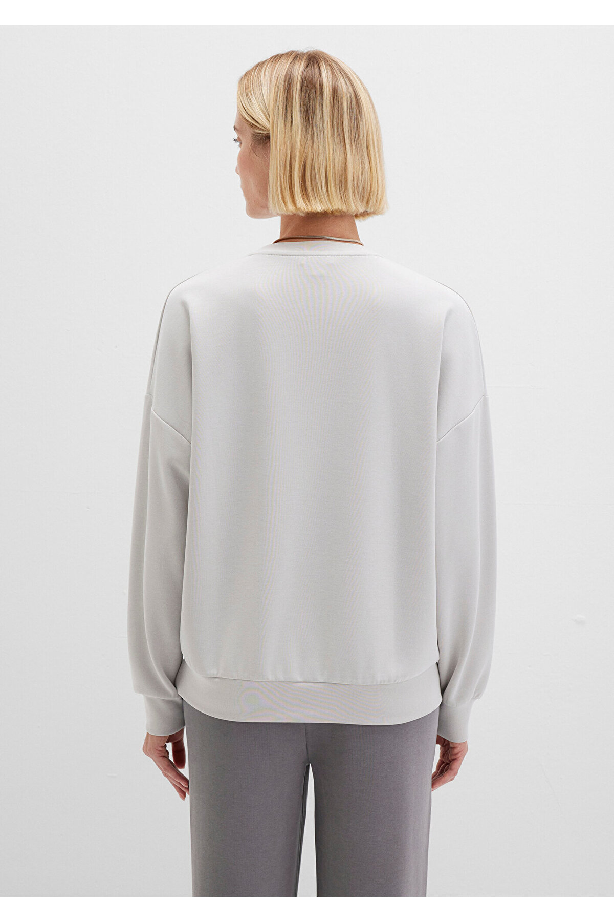 Mavi  Soft-Premium Gri (TENCEL™) Modal Karışımlı Sweatshirt 168837-70074 - Görsel 5