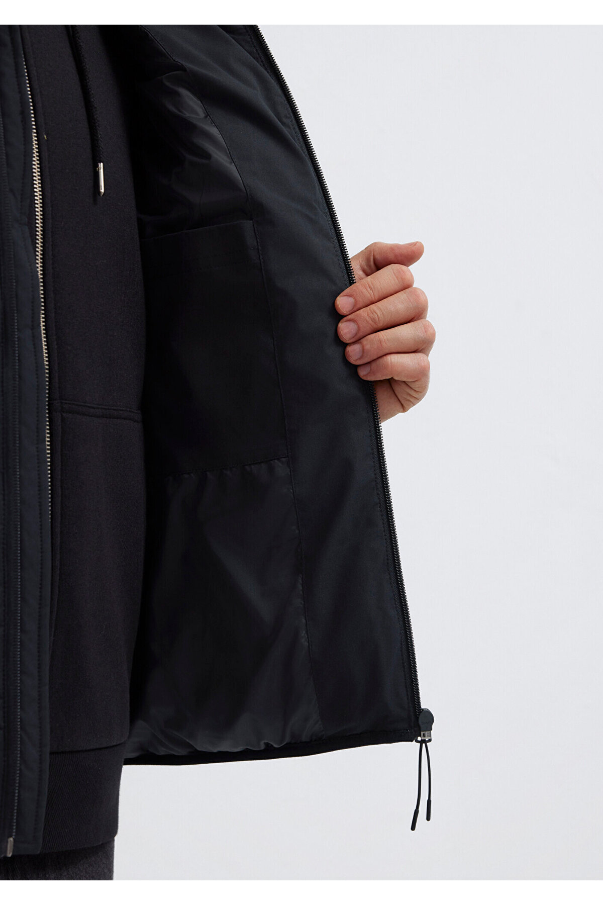 Mavi  Jeans Detaylı Kapüşonlu Siyah Şişme Yelek Regular Fit / Normal Kesim 0110554-900 - Görsel 8