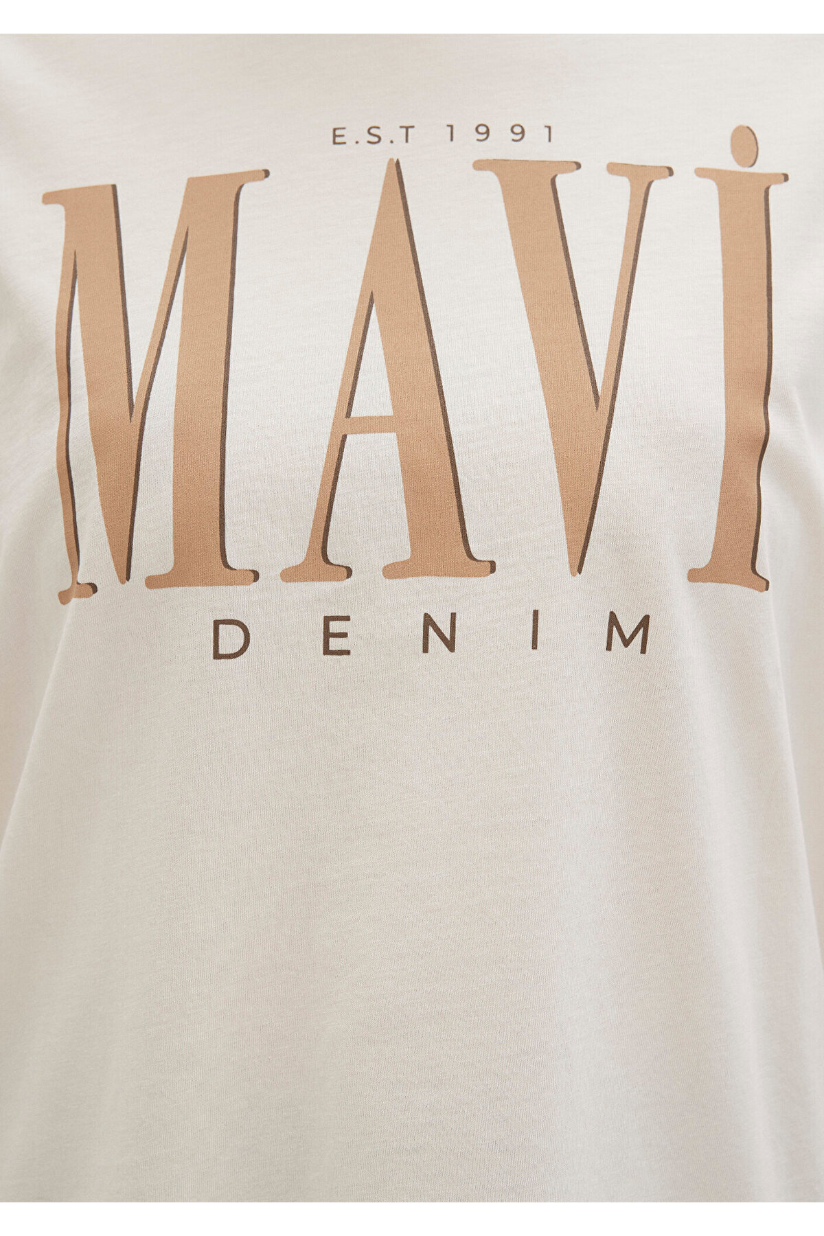 Mavi  Logo Baskılı Bej Tişört Regular Fit / Normal Kesim 1611990-70008 - Görsel 7