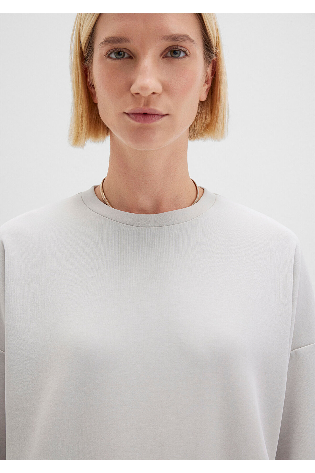 Mavi  Soft-Premium Gri (TENCEL™) Modal Karışımlı Sweatshirt 168837-70074 - Görsel 6