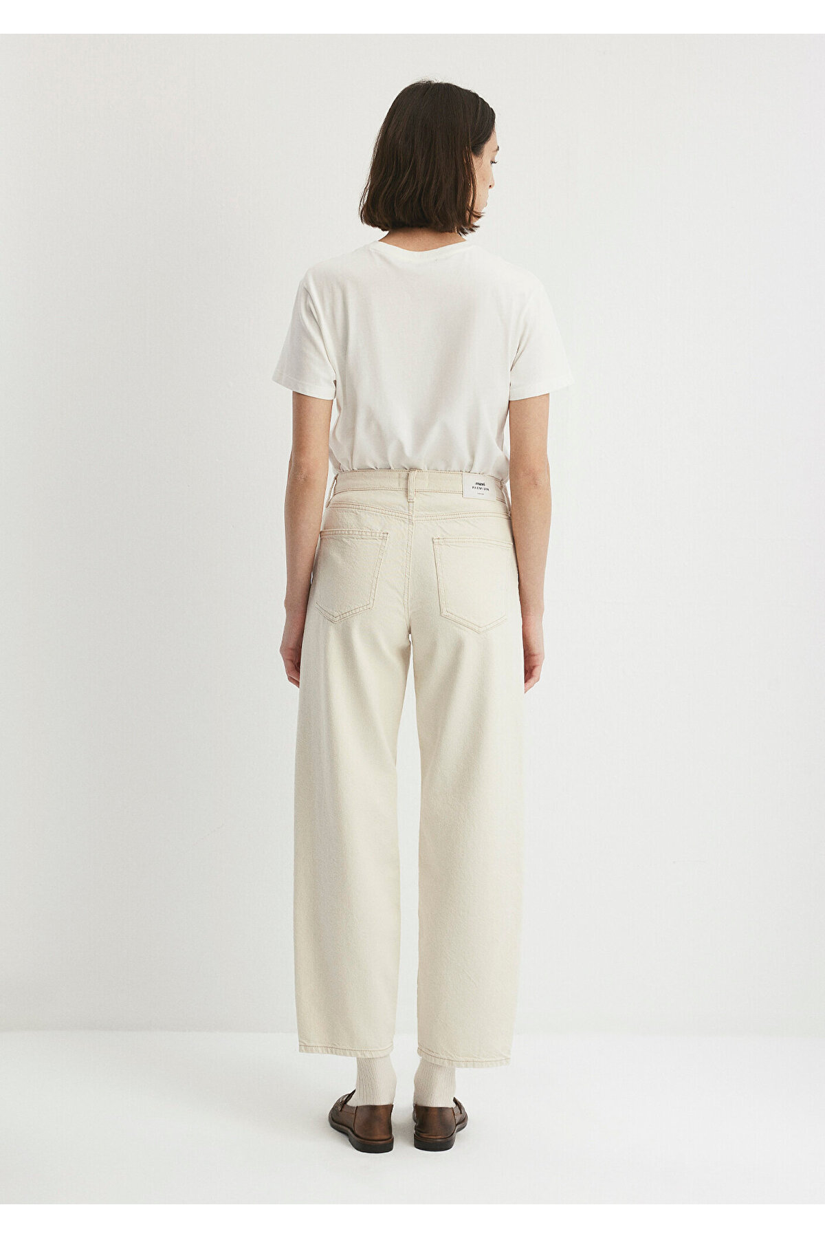 Mavi  Leila Premium Krem Jean Pantolon 1010600-87058 - Görsel 5