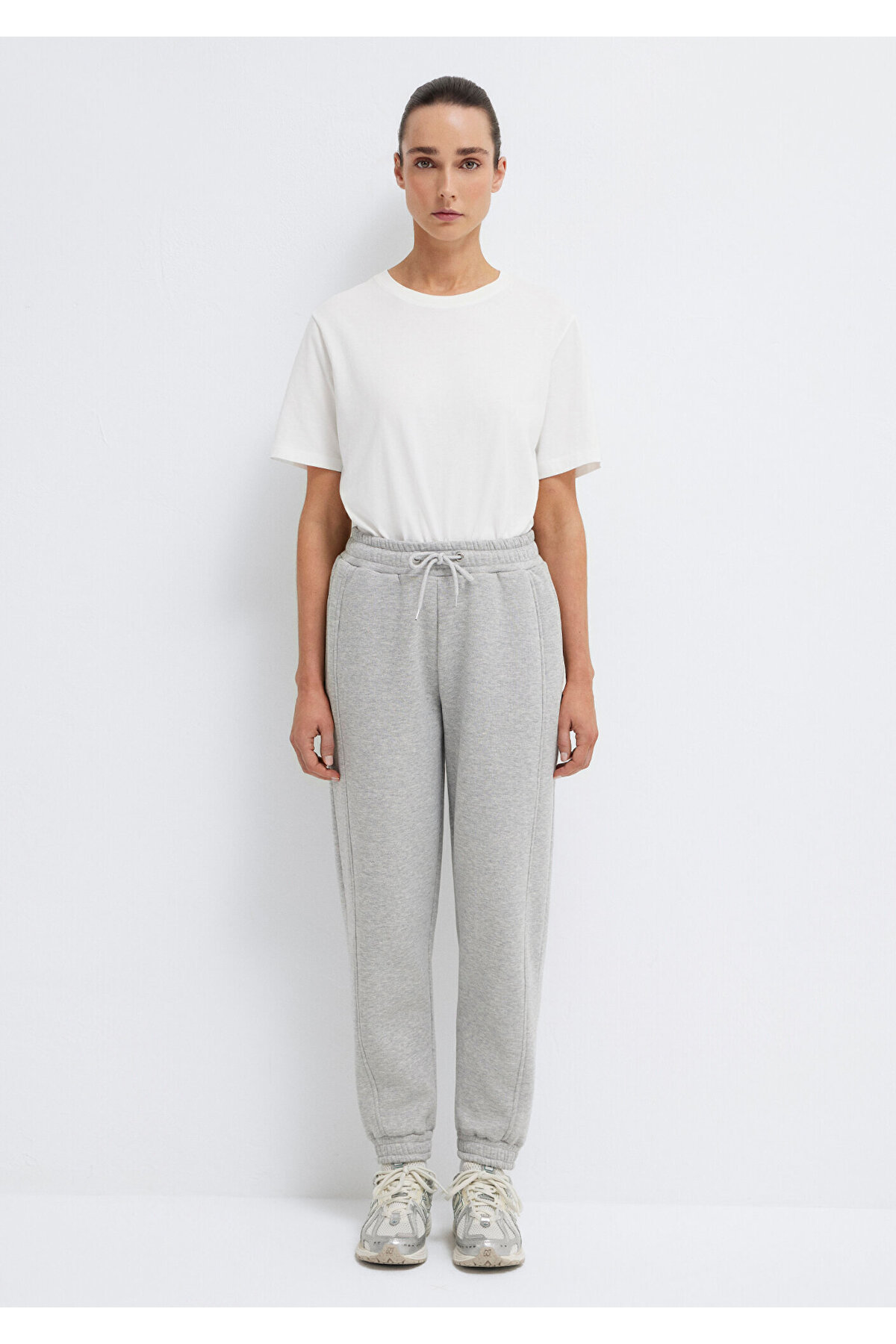 Mavi  Gri Basic Eşofman Altı 1600430-32175 - Görsel 4