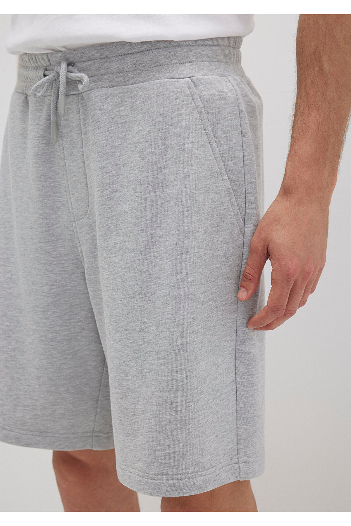 Mavi  Gri Basic Şort 066935-35010 - Görsel 5