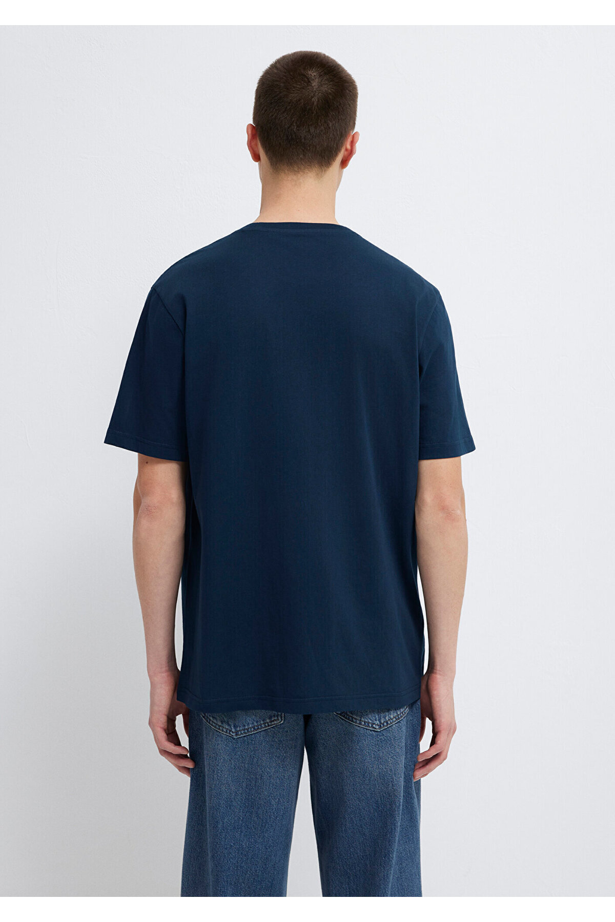 Mavi  Logo Baskılı Lacivert Tişört Regular Fit / Normal Kesim 0610635-70490 - Görsel 5