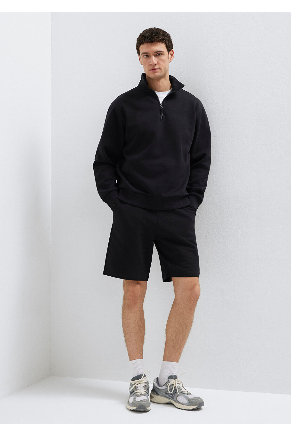 Mavi  Siyah Basic Şort 066935-900 - Görsel 2