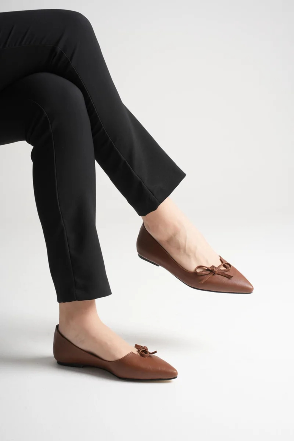 marchéo  Clara Kadın Taba Babet Ayakkabı - Görsel 3