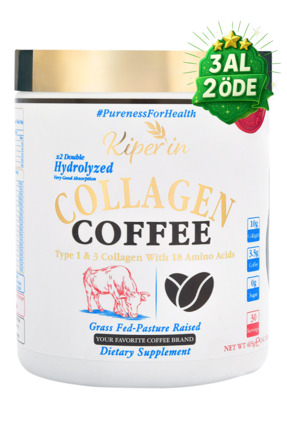 Kiperin Coffee Collagen | Kahveli Çift Hidrolize %100 Saf ve Doğal Toz Kolaje...