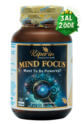 Kiperin Mind Focus Aslan Yelesi Mantarı, Sitikolin, Rhodiola, L-Theanin .. (1...