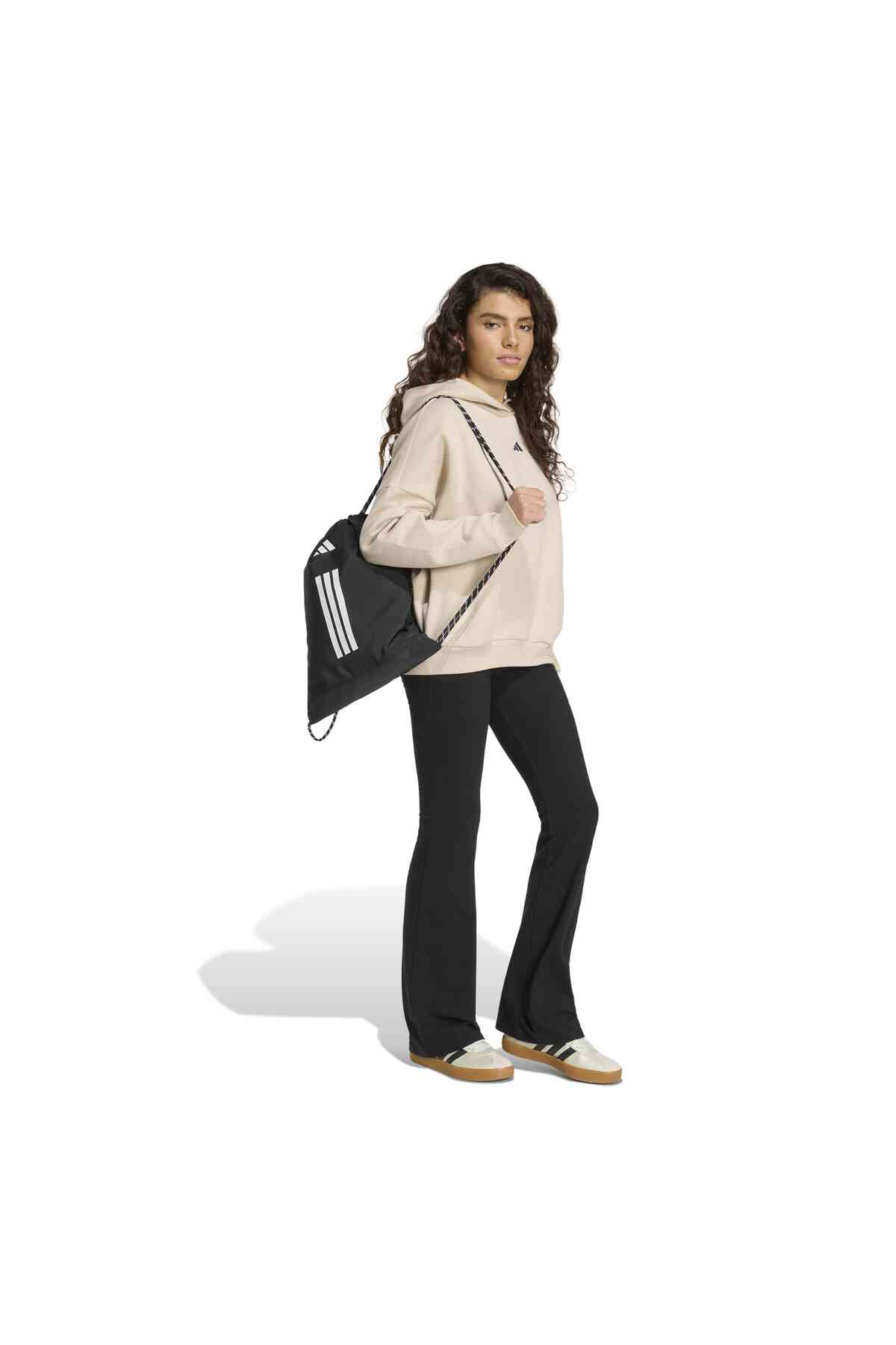 adidas W 3Ss Fl Hd2 Kadın Spor Sweatshirt KU6078 görsel 3