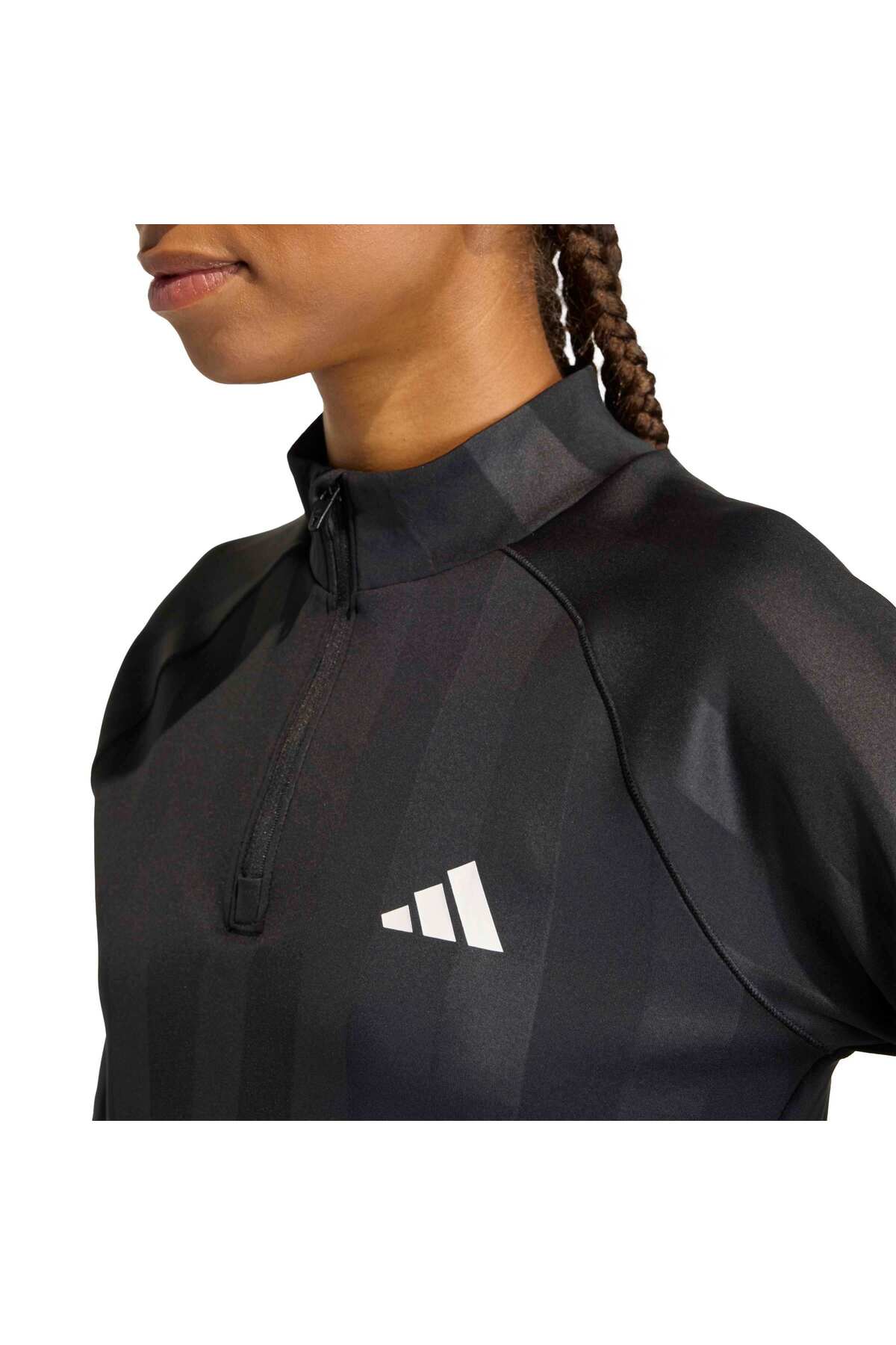 adidas Q2 Hyg 1/4 Zip Kadın Spor Sweatshirt KC7701 görsel 5