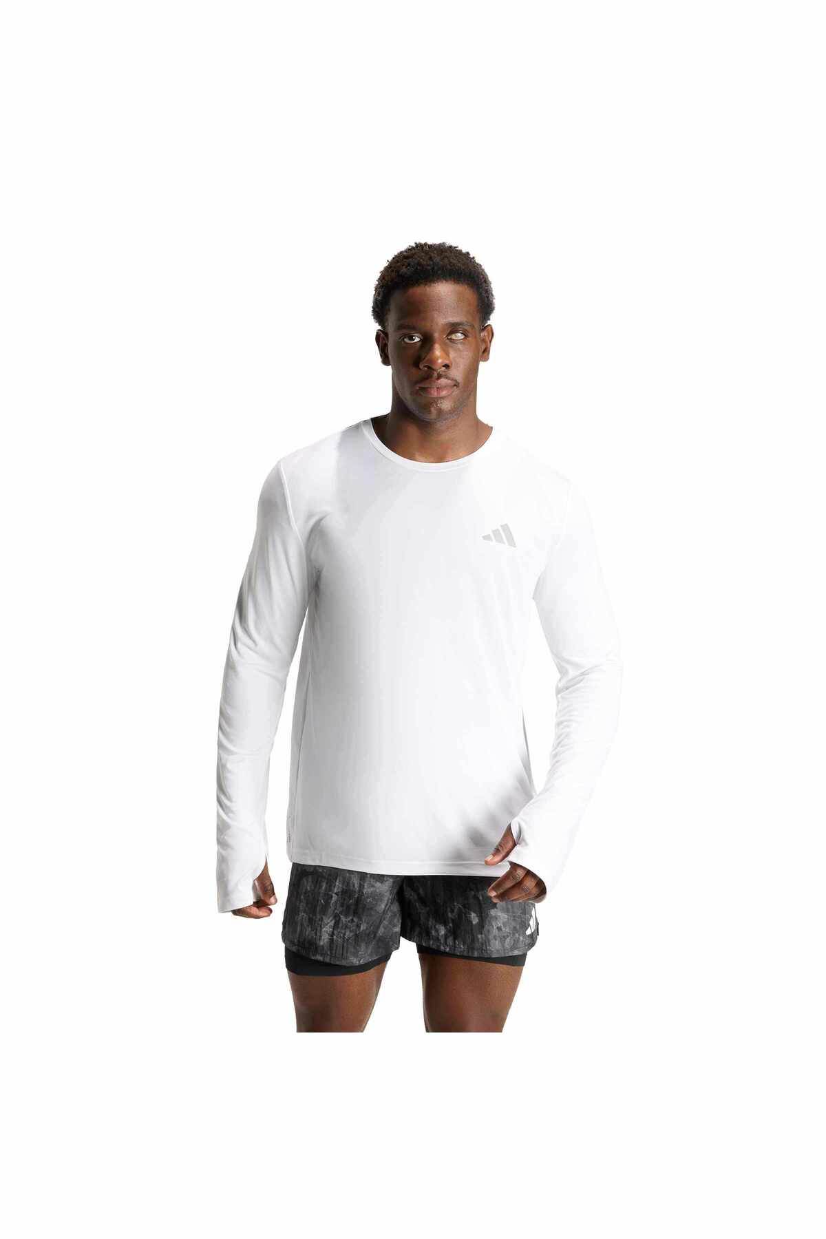 adidas Run Ess Ls M Erkek Spor Sweatshirt KE8425